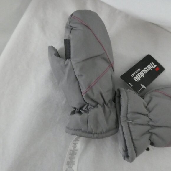 JOE FRESH TODDLER | 4-5 youth | 3M Thinsulate 40g Grey Mittens | NWT - Picture 5 of 7